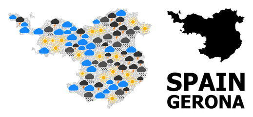 Weather Pattern Map of Gerona Province