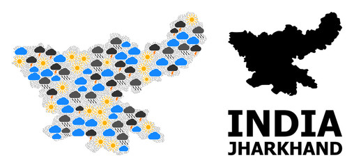 Weather Pattern Map of Jharkhand State