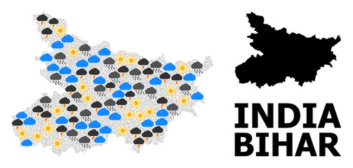 Climate Pattern Map of Bihar State