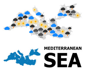 Weather Pattern Map of Mediterranean Sea