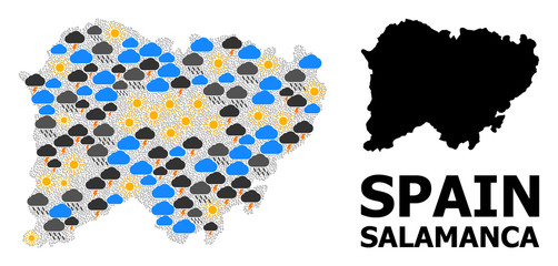Weather Pattern Map of Salamanca Province
