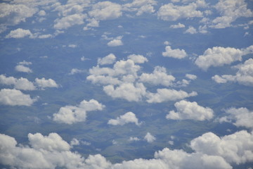 blue sky with clouds