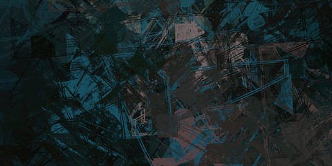 Modern art. Artistic brush. Oil painting. 2d illustration.