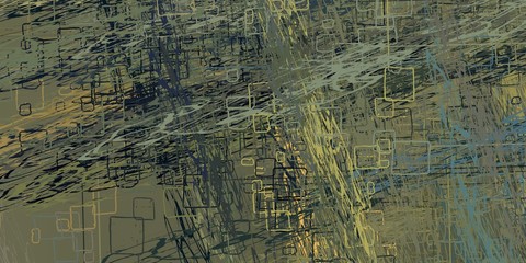 Modern art. Artistic brush. Oil painting. 2d illustration.