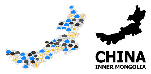 Weather Mosaic Map of Inner Mongolia