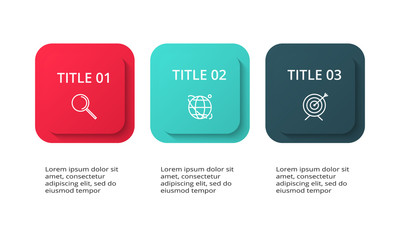 Creative concept for infographic with 3 steps, options, parts or processes. Business data visualization. Vector business template for timeline presentation.
