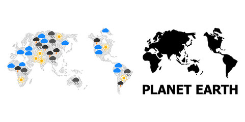 Weather Pattern Map of Earth