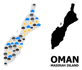 Weather Pattern Map of Masirah Island