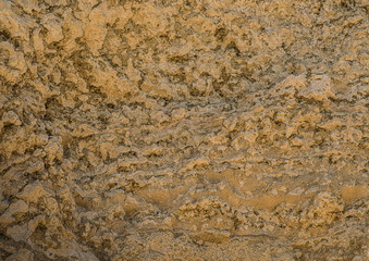 Broken natural wall