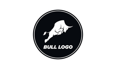 Bull silhouette logo icon