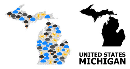 Climate Pattern Map of Michigan State