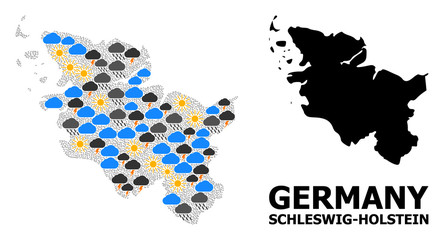 Climate Pattern Map of Schleswig-Holstein State