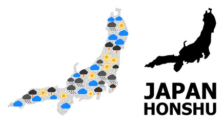 Climate Pattern Map of Honshu Island
