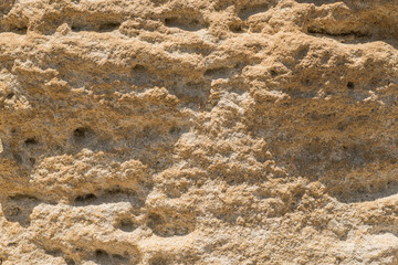 Broken natural wall