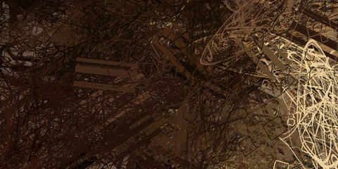 Crazy sketch random pattern. Creative chaos and variety. Modern art drawing painting. 2d illustration. Digital texture wallpaper. Artistic sketch draw backdrop material. 