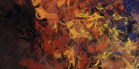 Crazy sketch random pattern. Creative chaos and variety. Modern art drawing painting. 2d illustration. Digital texture wallpaper. Artistic sketch draw backdrop material. 