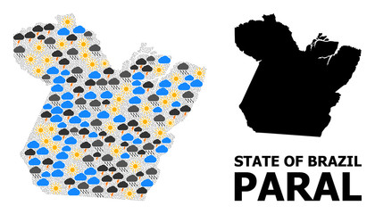 Climate Collage Map of Paral State