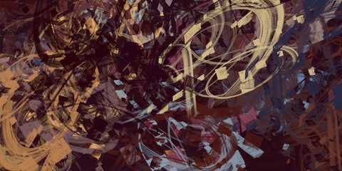 Crazy sketch random pattern. Creative chaos and variety. Modern art drawing painting. 2d illustration. Digital texture wallpaper. Artistic sketch draw backdrop material. 