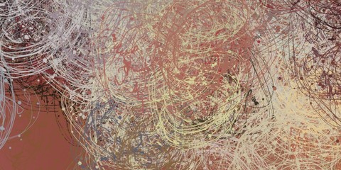 Crazy sketch random pattern. Creative chaos and variety. Modern art drawing painting. 2d illustration. Digital texture wallpaper. Artistic sketch draw backdrop material.