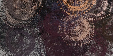 Crazy sketch random pattern. Creative chaos and variety. Modern art drawing painting. 2d illustration. Digital texture wallpaper. Artistic sketch draw backdrop material.