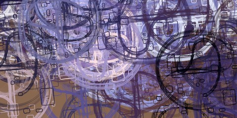 Crazy sketch random pattern. Creative chaos and variety. Modern art drawing painting. 2d illustration. Digital texture wallpaper. Artistic sketch draw backdrop material.