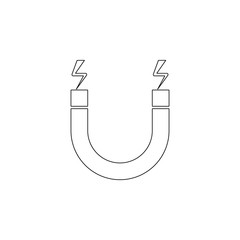 Magnet magnet icon. Element of energy for mobile concept and web apps icon. Outline, thin line icon for website design and development, app development