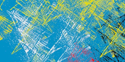 Crazy sketch random pattern. Creative chaos and variety. Modern art drawing painting. 2d illustration. Digital texture wallpaper. Artistic sketch draw backdrop material.