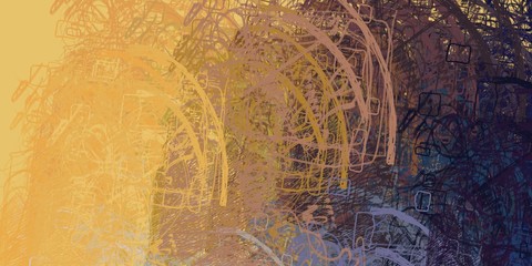 Crazy sketch random pattern. Chaos and variety. Modern art drawing painting. 2d illustration. Digital texture wallpaper. Artistic sketch draw backdrop material. 