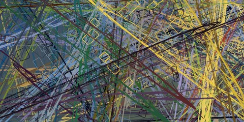 Crazy sketch random pattern. Chaos and variety. Modern art drawing painting. 2d illustration. Digital texture wallpaper. Artistic sketch draw backdrop material. 