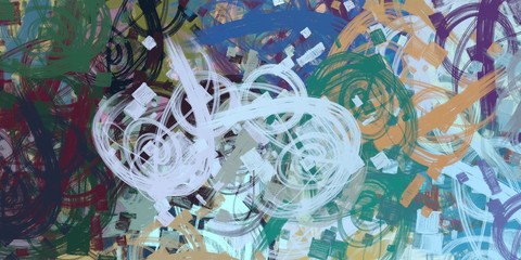 Crazy sketch random pattern. Chaos and variety. Modern art drawing painting. 2d illustration. Digital texture wallpaper. Artistic sketch draw backdrop material. 