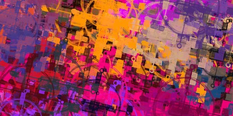 Crazy sketch random pattern. Chaos and variety. Modern art drawing painting. 2d illustration. Digital texture wallpaper. Artistic sketch draw backdrop material. 