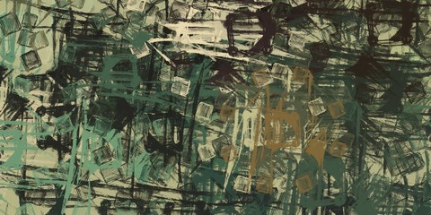 Crazy sketch random pattern. Chaos and variety. Modern art drawing painting. 2d illustration. Digital texture wallpaper. Artistic sketch draw backdrop material. 