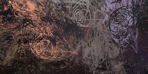 Crazy sketch random pattern. Chaos and variety. Modern art drawing painting. 2d illustration. Digital texture wallpaper. Artistic sketch draw backdrop material. 