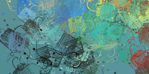 Crazy sketch random pattern. Chaos and variety. Modern art drawing painting. 2d illustration. Digital texture wallpaper. Artistic sketch draw backdrop material. 