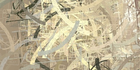 Crazy sketch random pattern. Chaos and variety. Modern art drawing painting. 2d illustration. Digital texture wallpaper. Artistic sketch draw backdrop material. 