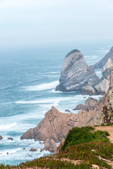 The Portuguese shoreline at Cabo da Roca and the most westerly point of mainland Europe