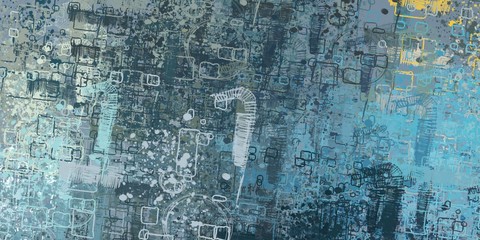 Crazy sketch random pattern. Chaos and variety. Modern art drawing painting. 2d illustration. Digital texture wallpaper. Artistic sketch draw backdrop material. 