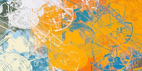 Crazy sketch random pattern. Chaos and variety. Modern art drawing painting. 2d illustration. Digital texture wallpaper. Artistic sketch draw backdrop material. 