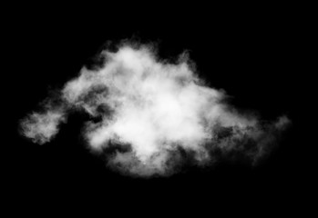 cloud on black background