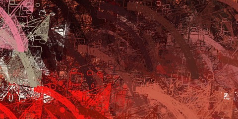 Crazy sketch random pattern. Chaos and variety. Modern art drawing painting. 2d illustration. Digital texture wallpaper. Artistic sketch draw backdrop material. 