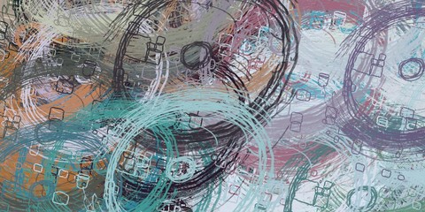 Crazy sketch random pattern. Chaos and variety. Modern art drawing painting. 2d illustration. Digital texture wallpaper. Artistic sketch draw backdrop material. 