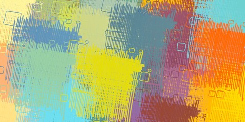 Crazy sketch random pattern. Chaos and variety. Modern art drawing painting. 2d illustration. Digital texture wallpaper. Artistic sketch draw backdrop material. 