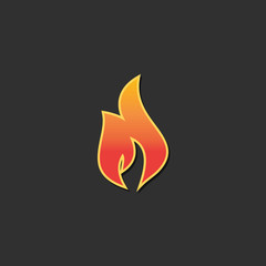flame abstract logo illustration vector