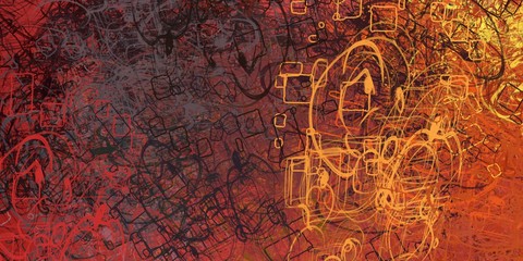 Crazy sketch random pattern. Chaos and variety. Modern art drawing painting. 2d illustration. Digital texture wallpaper. Artistic sketch draw backdrop material. 