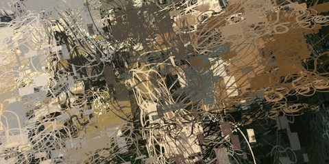 Crazy sketch random pattern. Chaos and variety. Modern art drawing painting. 2d illustration. Digital texture wallpaper. Artistic sketch draw backdrop material. 