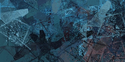 Crazy sketch random pattern. Chaos and variety. Modern art drawing painting. 2d illustration. Digital texture wallpaper. Artistic sketch draw backdrop material. 