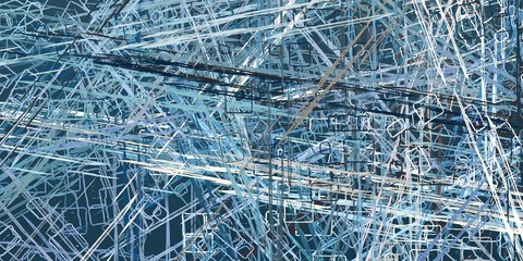 Crazy sketch random pattern. Chaos and variety. Modern art drawing painting. 2d illustration. Digital texture wallpaper. Artistic sketch draw backdrop material. 