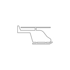 helicopter icon. Element of army for mobile concept and web apps icon. Outline, thin line icon for website design and development, app development