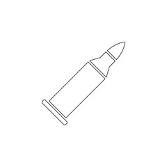 bullet icon. Element of army for mobile concept and web apps icon. Outline, thin line icon for website design and development, app development