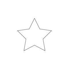 five-pointed star icon. Element of army for mobile concept and web apps icon. Outline, thin line icon for website design and development, app development